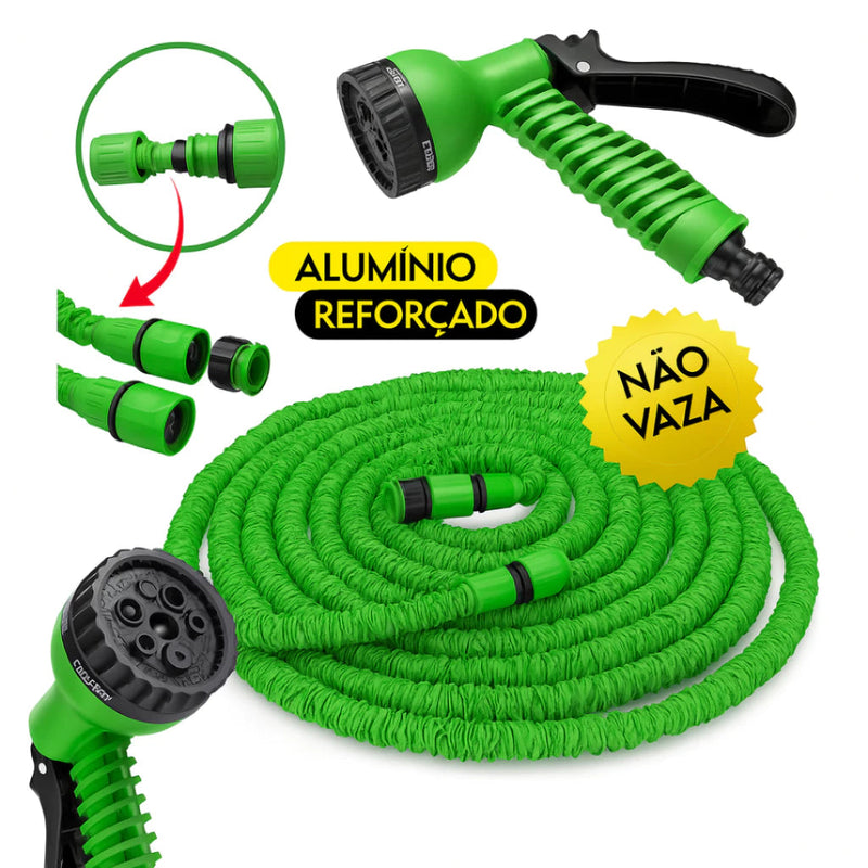 Mangueira Mágica Expansível 30 Metros com Bico Pulverizador Multiuso HidroFlex – Jardim e Limpeza