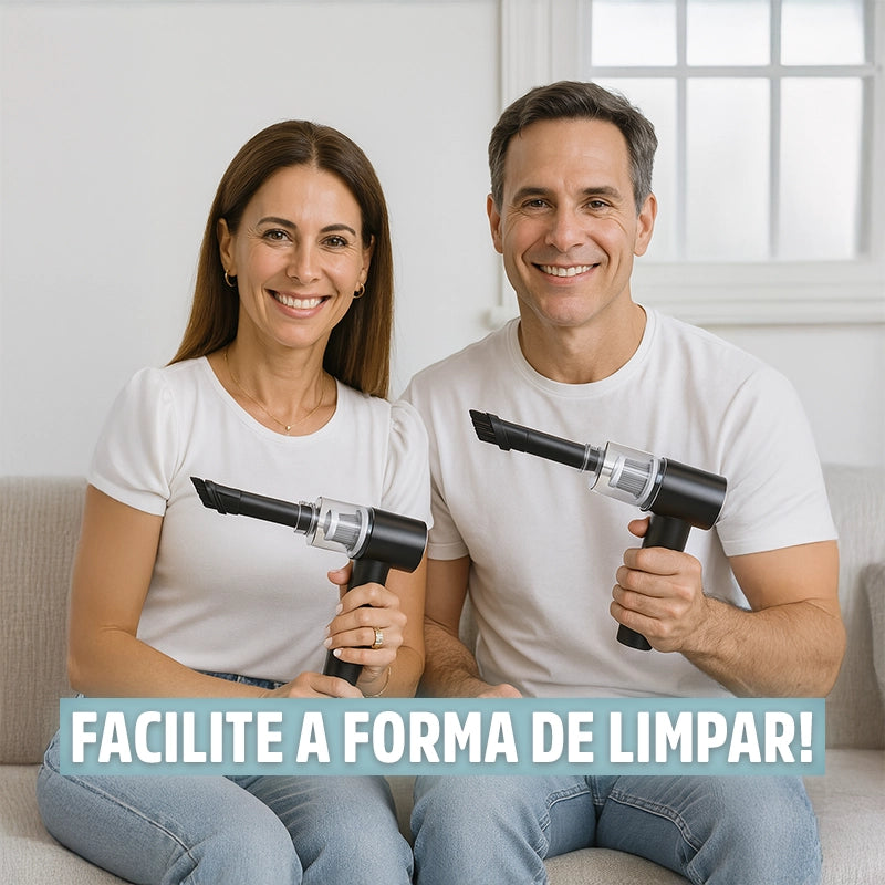 Mini Aspirador de Pó Portátil Recarregável PureVac
