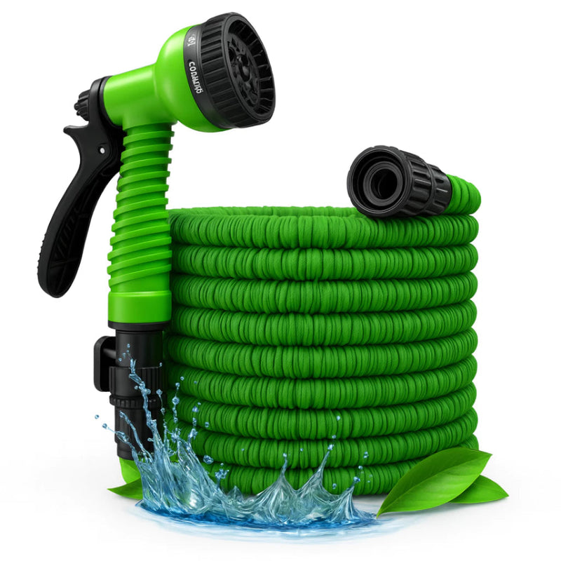 Mangueira Mágica Expansível 30 Metros com Bico Pulverizador Multiuso HidroFlex – Jardim e Limpeza