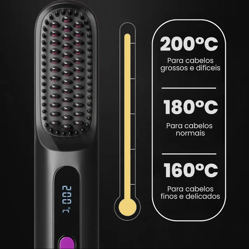 Escova Alisadora Portátil - BeautyMax Pro®