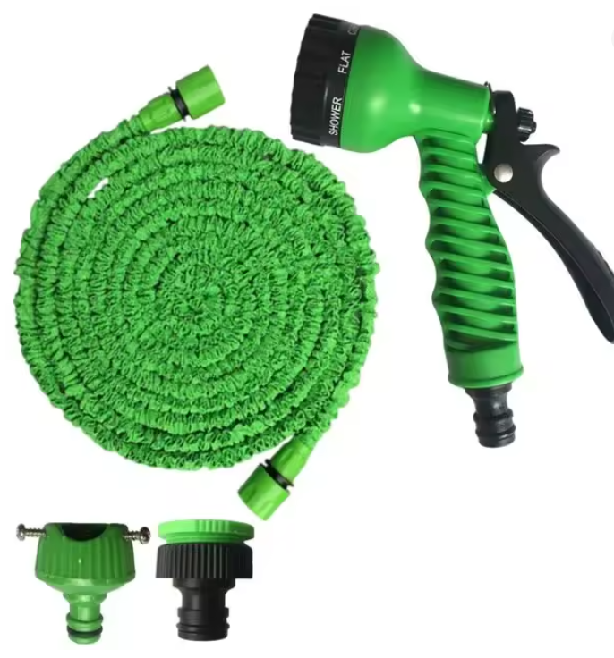 Mangueira Mágica Expansível 30 Metros com Bico Pulverizador Multiuso HidroFlex – Jardim e Limpeza