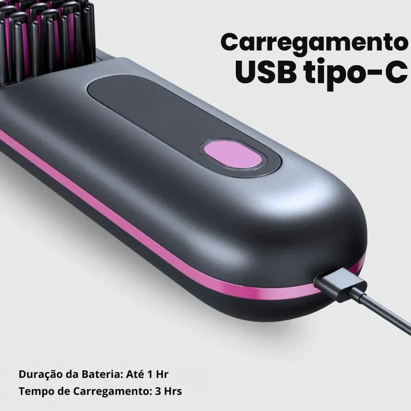 Escova Alisadora Portátil - BeautyMax Pro®