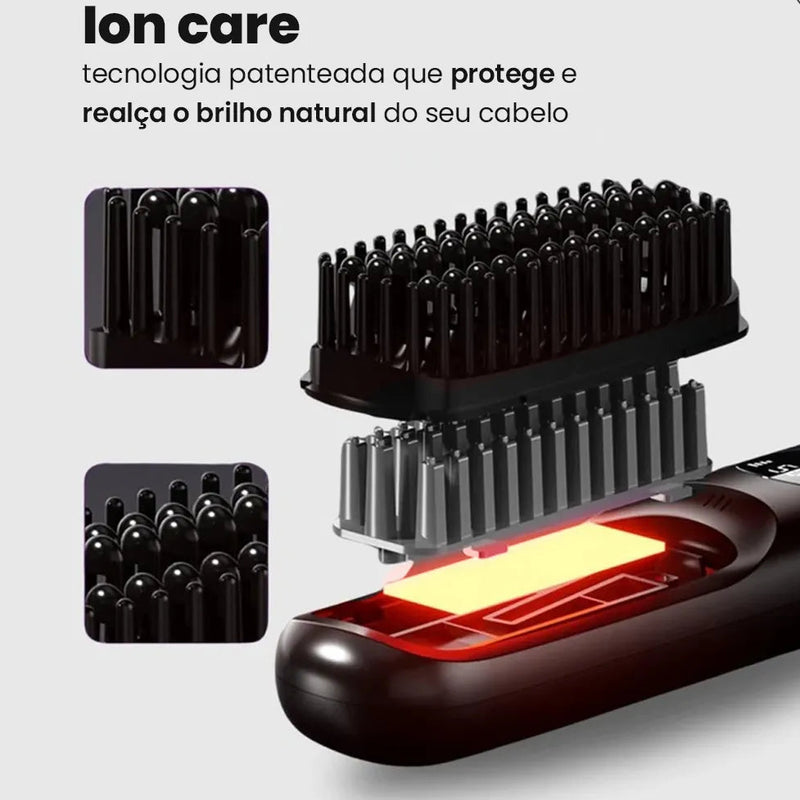 Escova Alisadora Portátil - BeautyMax Pro®